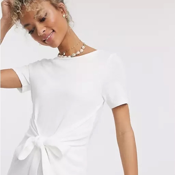 ASOS white wrap dress - Picture 4 of 8